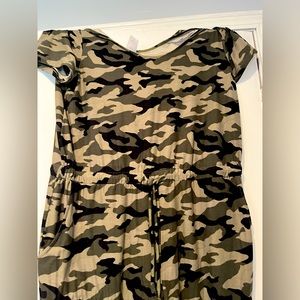 Woman’s no boundaries camo body/jumpsuit.